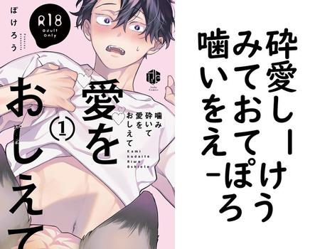 噛み砕いて愛をおしえて 1（ぽけろう）【BL漫画の無料動画】